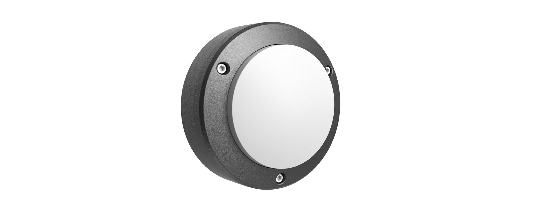 Glight LED BULKHEAD 7W IP65 3000K NON DIM SANDED BLACK