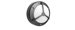 Glight LED BULKHEAD 7W IP65 3000K NON DIM SANDED BLACK