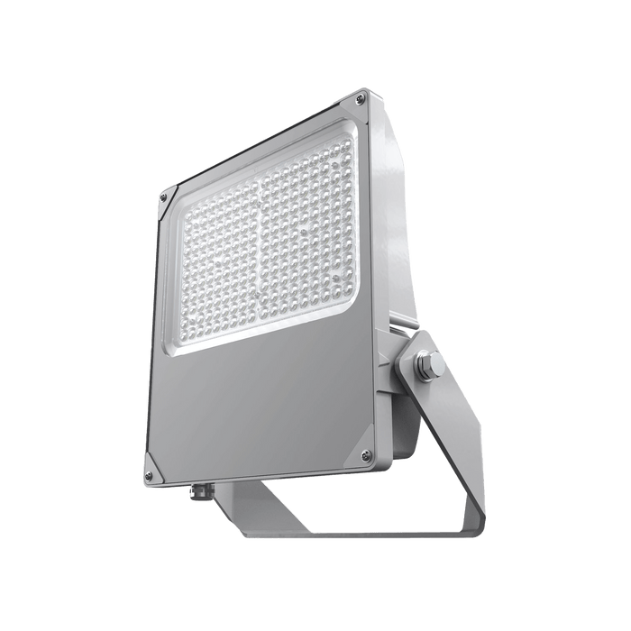 Glight LED FLOOD LIGHT 150W IP66 ASYMMETRIC 5000K NON DIM LIGHT GREY STAINLESS STEEL BRACKET