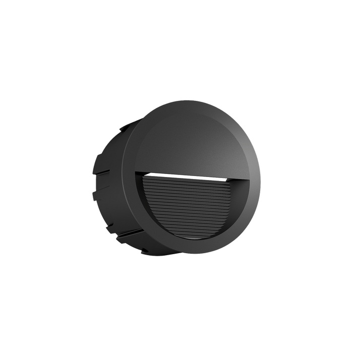 Glight RECESSED STEP LIGHT 5W IP65 3000K RND NON DIM BLACK
