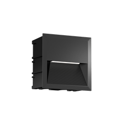 Glight RECESSED STEP LIGHT 5W IP65 3000K SQ NON DIM BLACK