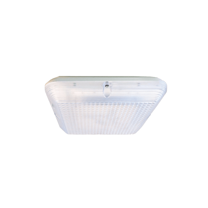 Glight SQ LED BULKHEAD 22W IP65 4000K NON DIM LIGHT GREY