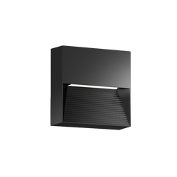 Glight SURFACE MOUNTED STEP LIGHT 5W IP65 3000K SQ NON DIM BLACK