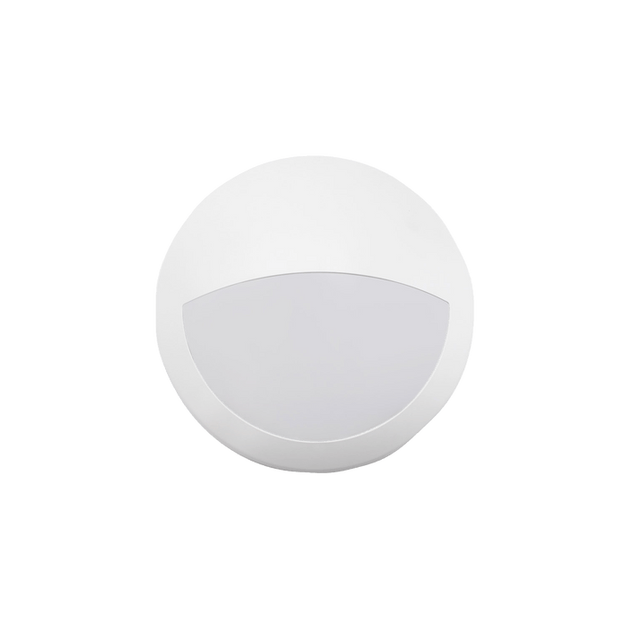 Glight TRI-COLOUR LED OYSTER WITH VISOR 25W IP66 & IK10 NON DIM WHITE