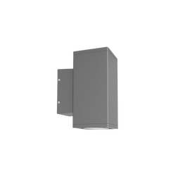 Glight UP & DOWN WALL LIGHT 12W 3000K IP65 SQ NON DIM DARK GREY