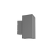 Glight UP & DOWN WALL LIGHT 12W 3000K IP65 SQ NON DIM DARK GREY