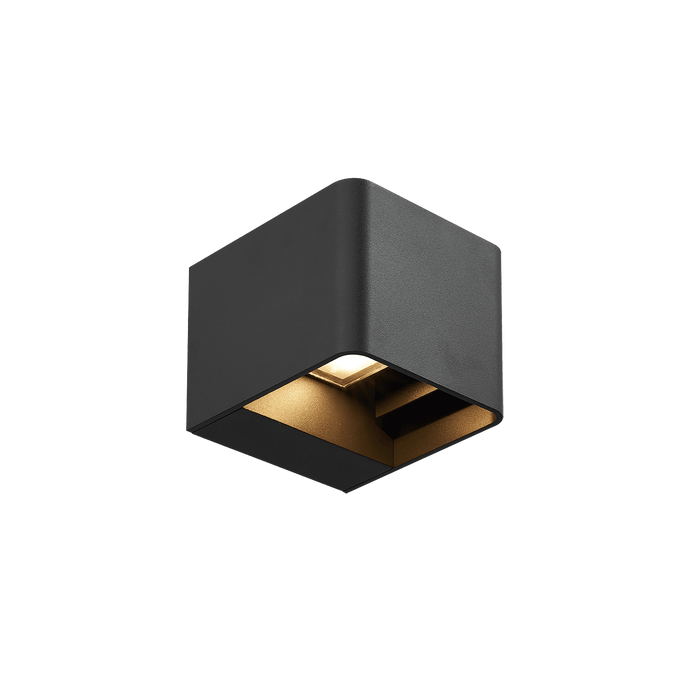 Glight UP & DOWN WALL LIGHT 9W IP65 3000K NON DIM DARK GREY