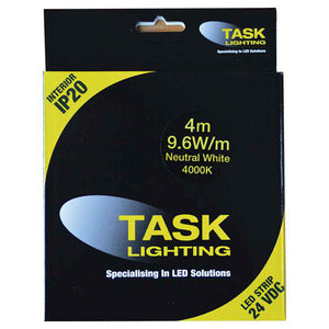 Task STRIP PACK 4M 9.6W/M 24VDC NEUT WHIT