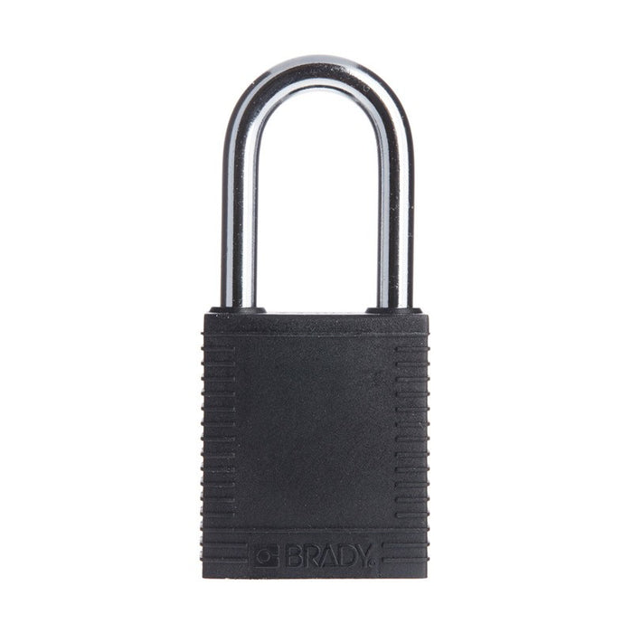 Brady 38MM KEYED DIFF - BLACK SAFETY PADLOCK
