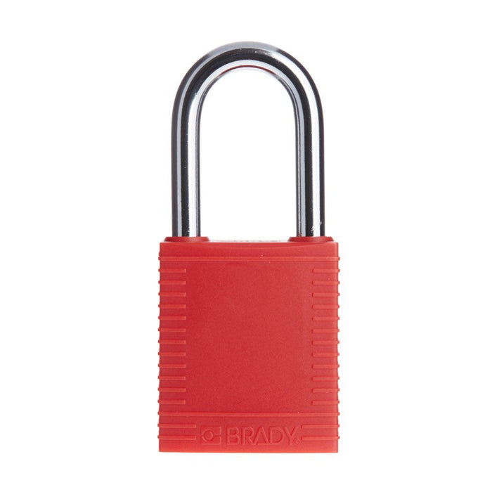 Brady 38MM KEYED DIFF - RED SAFETY PADLOCKS