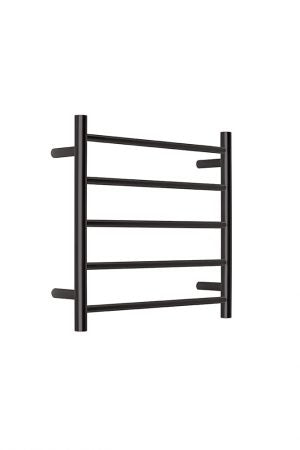 Elan 30R 5 bar Ladder Towel Rail - Dual Wired Black