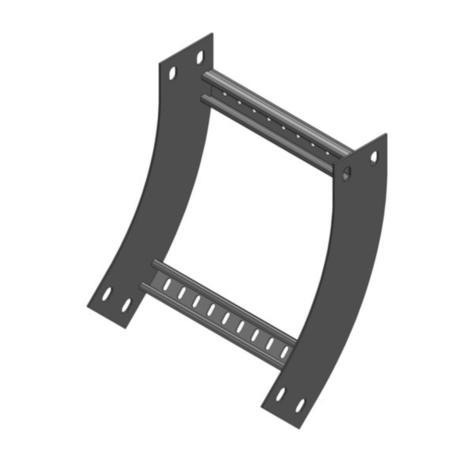 Mssmec 16A INTERNAL RISER 450MM WIDE WITH 300 RADIUS AL
