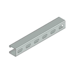 Mssmec 41x41x2.5mm SLOTTED CHANNEL HOT DIP GALVANISED FINISH