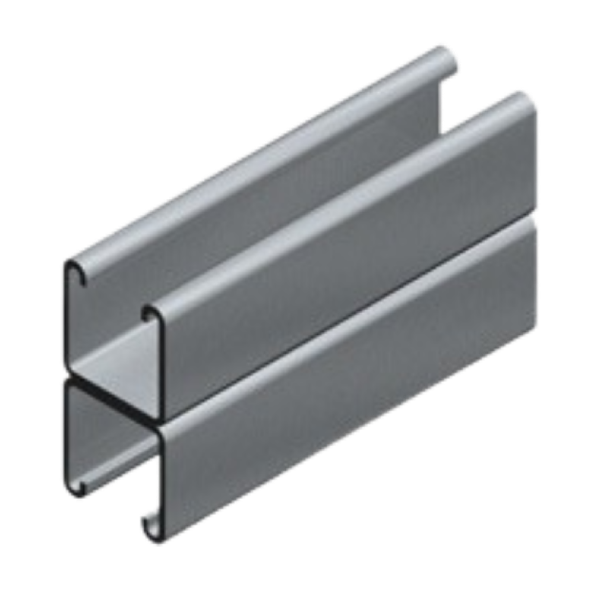 Mssmec 41x82x2.5mm WELDED BACK TO BACK CHANNEL HOT DIP GALVANISED F