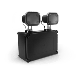 Ektor Twinspot Pro Emergency W/Proof IP65 Fitting 4.7W Black