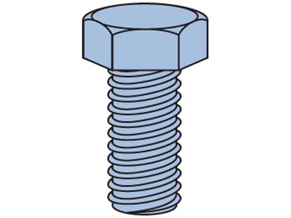 Unistrut 2080027 Bolt hex head 12x25mm Galv