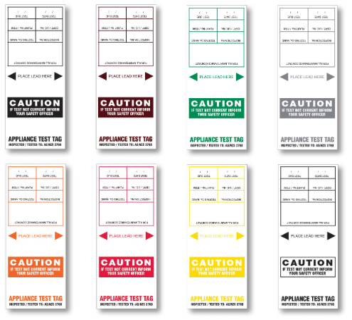 CSL MIXED 4-TEST COLOURS TEST TAG HEAVY DUTY (POWERBASE) 100PK