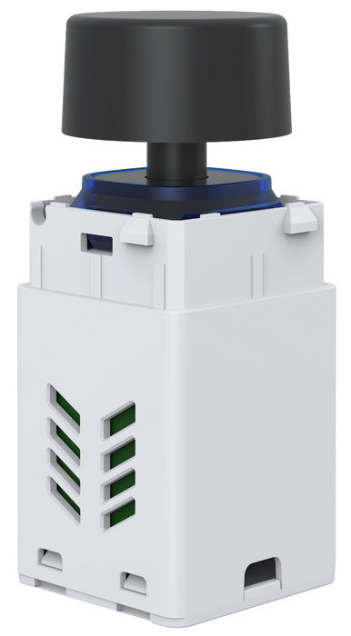 Vynco S/G Mech Push Button Rotary Dimmer Blackk