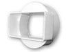 Manrose Short Round To Rectangularadaptor-Female 40700
