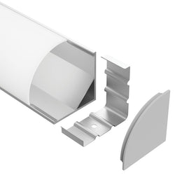 Task Profile 380 End Caps Without Cable Holes Silver