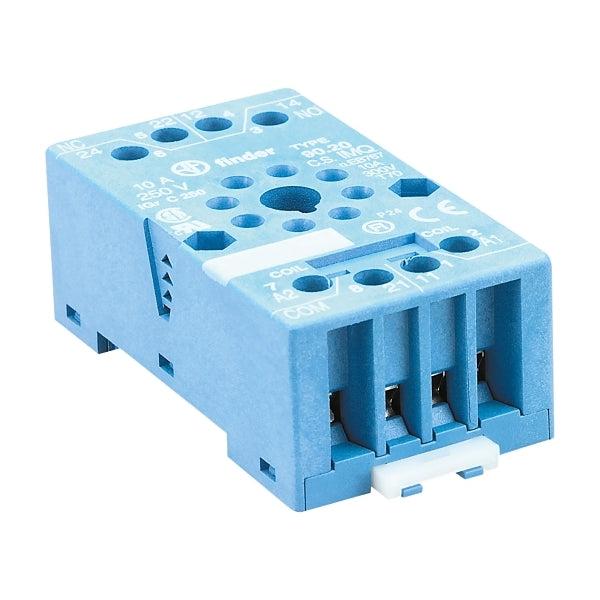 Finder Base for 6012 Relay/9901 LED Modules W/Metal Clip