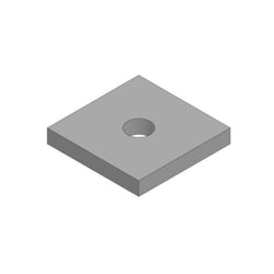 Mssmec EM1062 HDG FLAT SQUARE SQUARE WASHER 41x41x6mm WITH 9mm DIAM