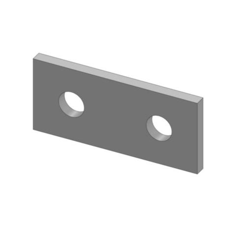 Mssmec EM1065 HDG 2 HOLE FLAT PLATE FITTING