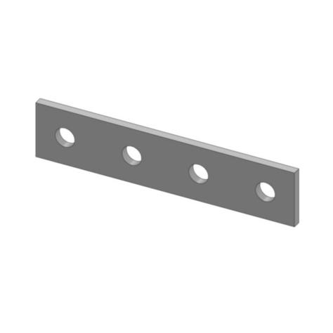 Mssmec EM1067 HDG 4 HOLE FLAT PLATE FITTING