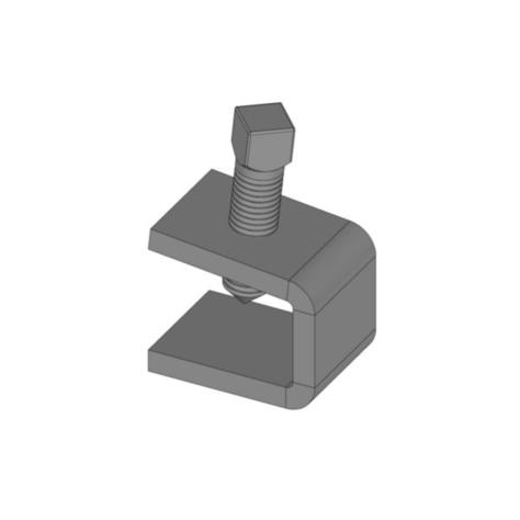 Mssmec EM1272 HDG C SHAPED BEAM CLAMP C/W LOCATING CONE POINT SET S