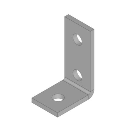 Mssmec EM1458 HDG 90 DEGREE 3 HOLE METAL FRAMING ANGLE FITTING