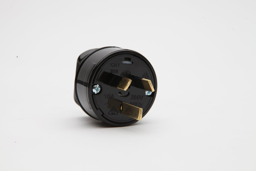 Pdl Plug Pdl Plug 3pin 10A heavy duty Black — Scott Electrical