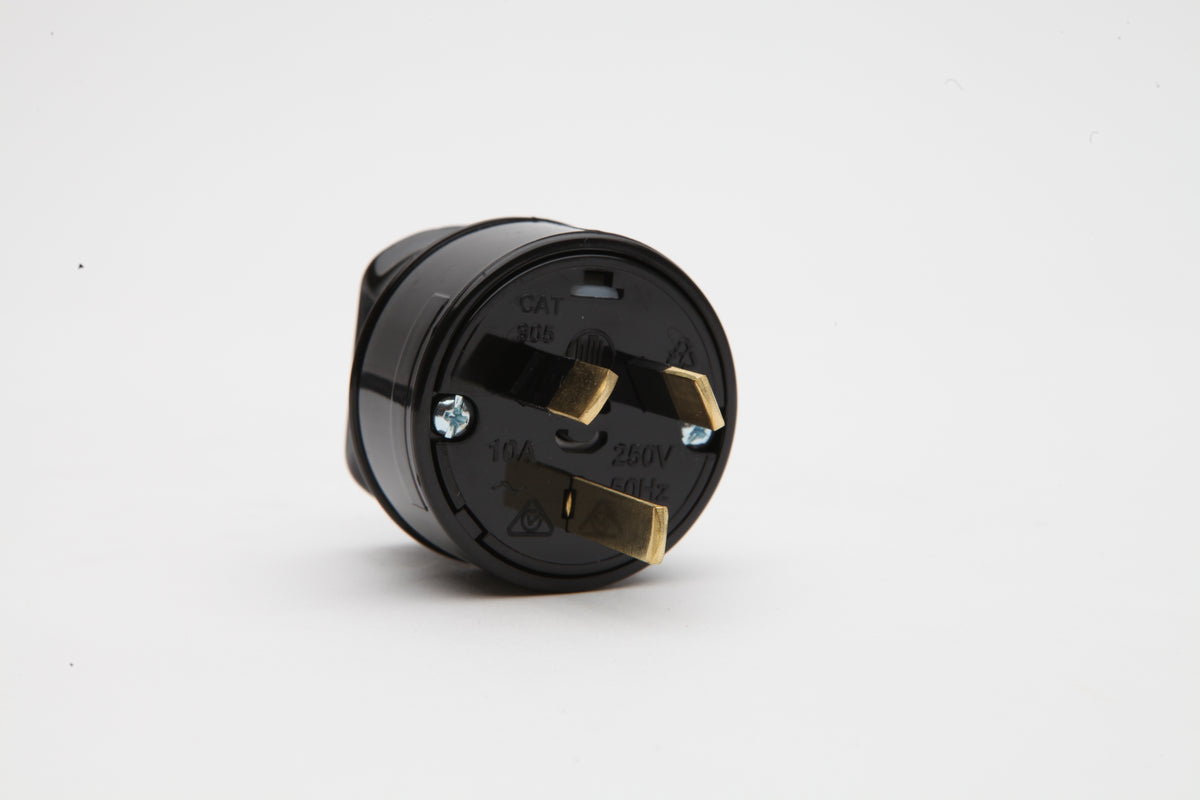 Pdl Plug 3pin 10A heavy duty Black — Scott Electrical