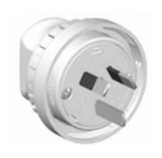 Pdl 905LR WHITE PLUG/LOCK RING — Scott Electrical