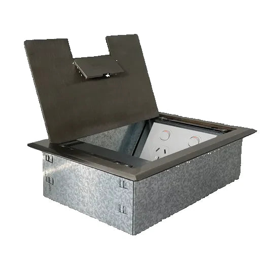 Vynco Floorbox Lid Only Square Stainless Steel 2P