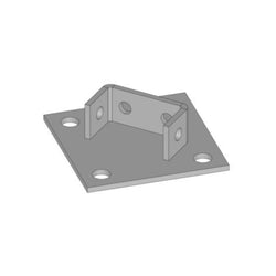Mssmec HEAVY DUTY HDG BASE PLATE 150 x 150MM TO SUIT 41MM CHANNEL S