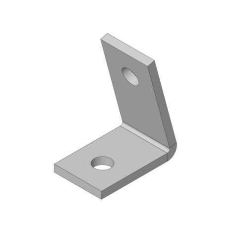 Mssmec EM2106 HDG 2 HOLE METAL ANGULAR FITTING