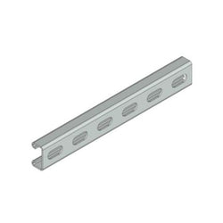 Mssmec 22x41x2.5mm SLOTTED CHANNEL HOT DIP GALVANISED CHANNEL