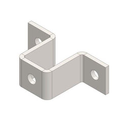 Mssmec EM5547 HDG 3 HOLE U-SHAPED METAL FRAMING BRACKET