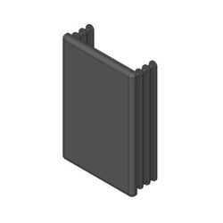 Mssmec EM5580 PL GREY PLASTIC END CAP