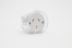 Pdl Cord connector 3 pin Clear