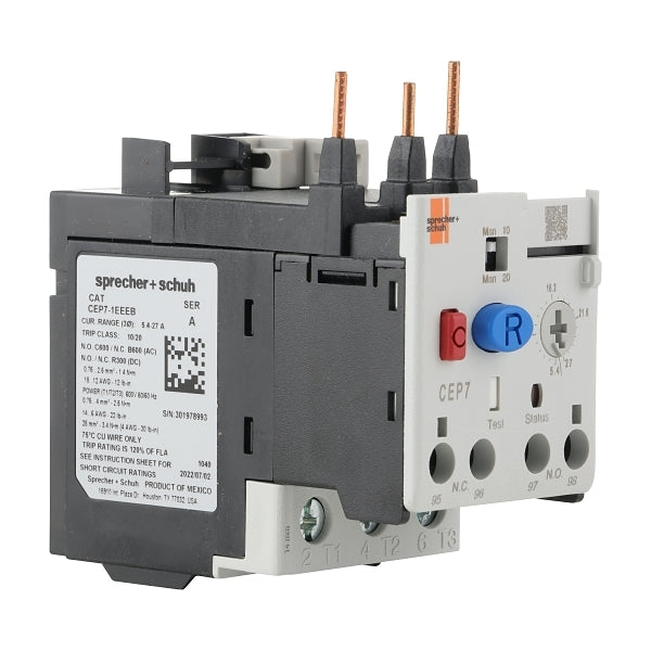 Sprecher & Schuh OVERLOAD ELECTRONIC CEP7-1 BASIC 5.4-27A FOR CA7-9/23
