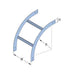 Unistrut 2081288 NEMA 12 Aluminium Cable Ladder External Riser AL12-ER-600