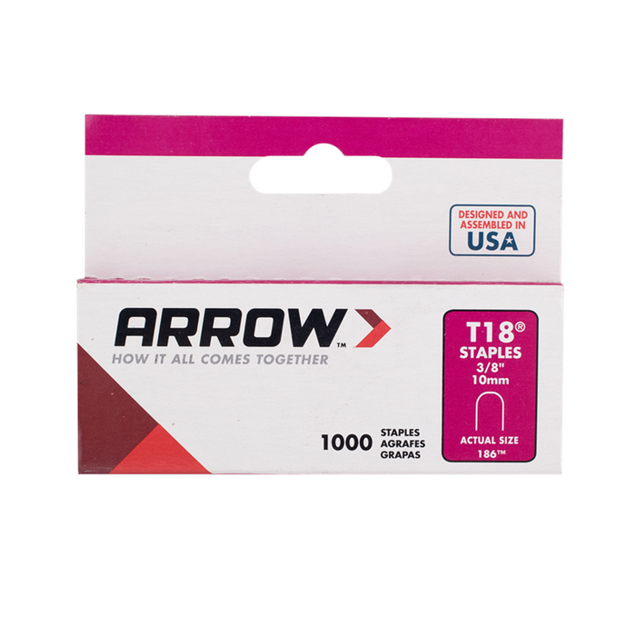 Staples 10mm T18 1000pc
