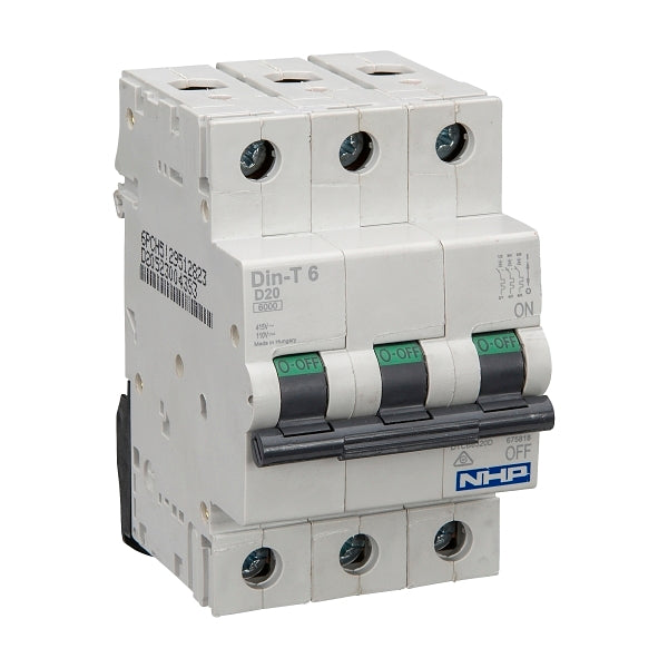 Nhp MCB 25A 6kA 3pole D Curve