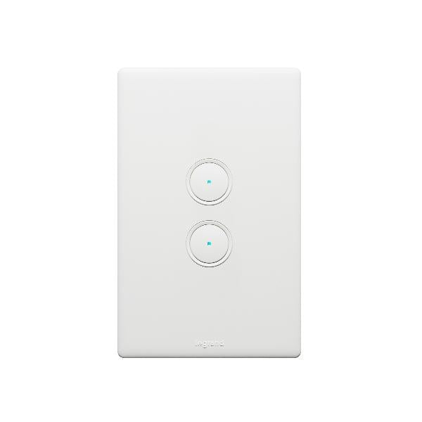 Legrand EXCEL LIFE WITH NETATMO 2 GANG SMART SWITCH MATT WHITE