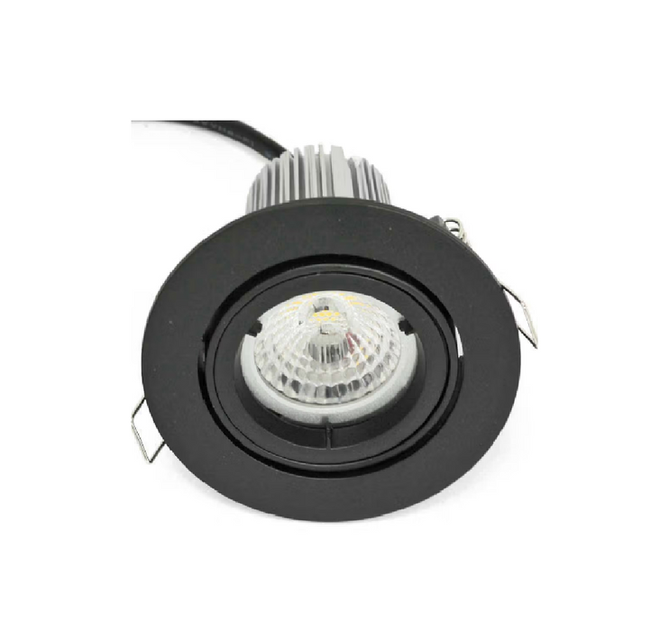 Prolux DL67BK Black round halogen MR16