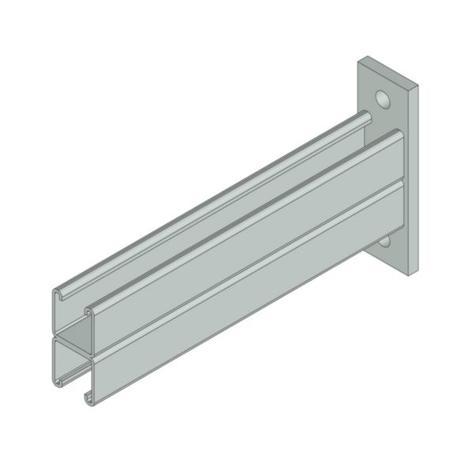 Mssmec BACK TO BACK CANTILEVER BRACKETS 450MM HDG