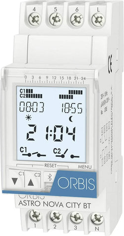 Orbis Time Switch Digital Astronomic 2 Channel 2module 230VAC