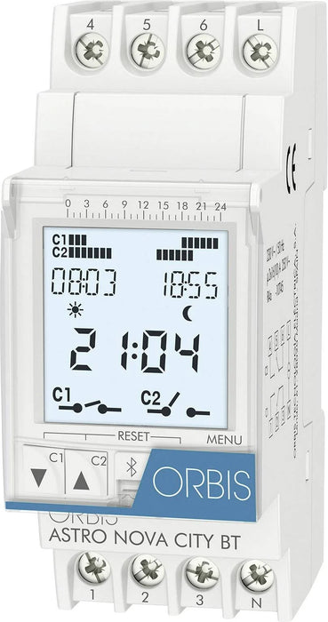 Orbis Time Switch Digital Astronomic 2 Channel 2module 230VAC