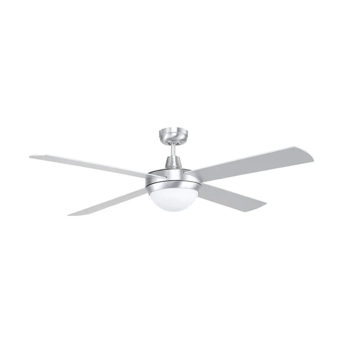 BRILLIANT TEMPEST-II 52' CEILING FAN W/2xB22 LIGHT-BRUSHED ALUM WITH S
